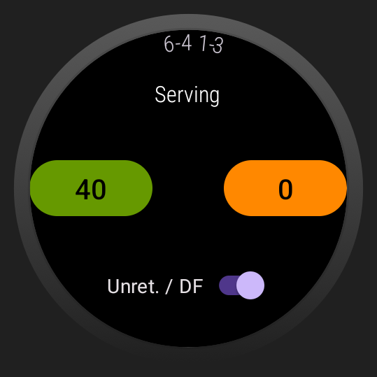 Image showing how to start a match on the watch